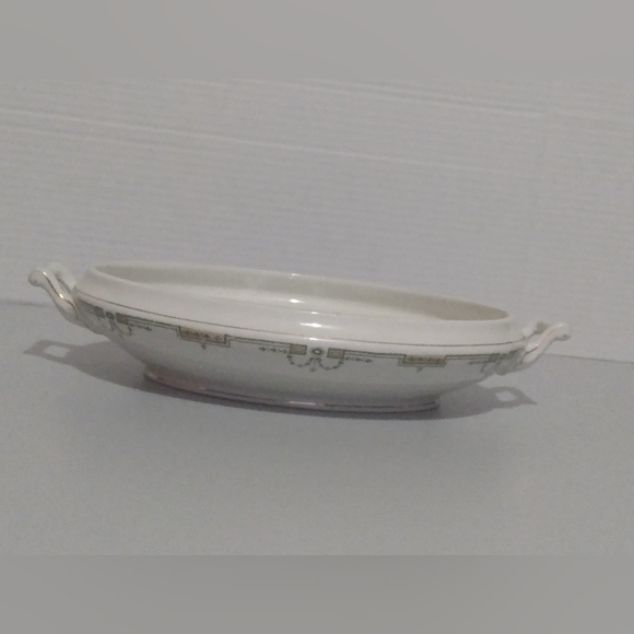 Wood & Sons England Vintage Ivory Covered Bowl Dish With Lid Floral Serving Ware - Picture 7 of 16